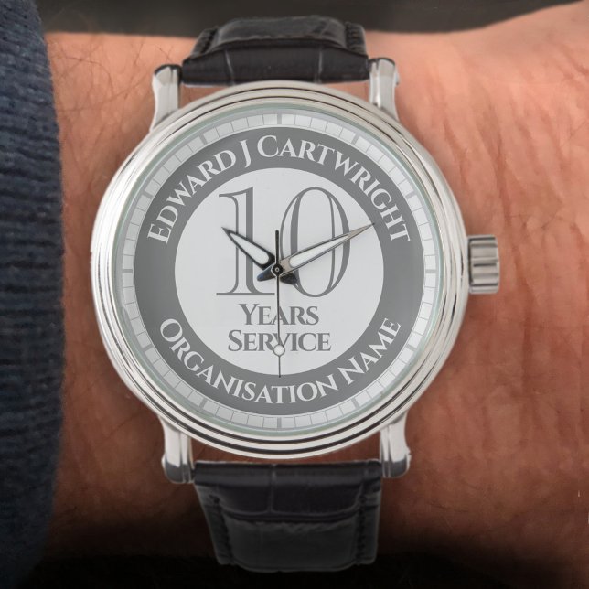 Reloj De Pulsera 10 años de servicio de vigilancia (Subido por el creador)