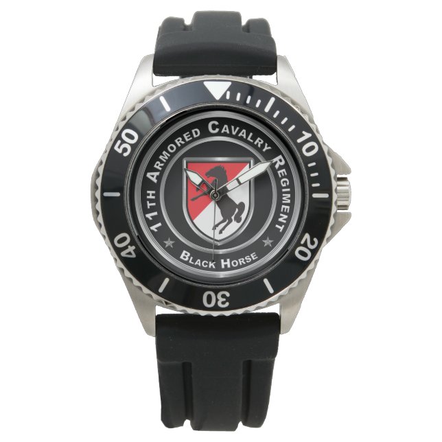 Reloj De Pulsera 11º Regimiento de Caballería Blindada (Anverso)