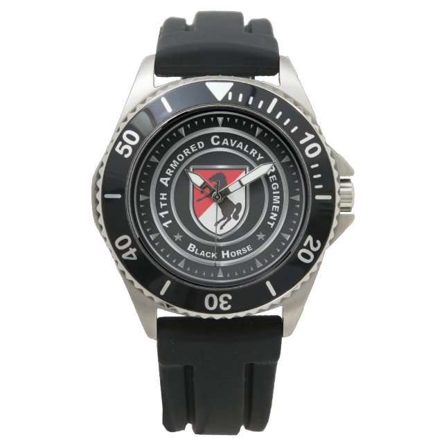 Reloj De Pulsera 11º Regimiento de Caballería Blindada (Anverso)