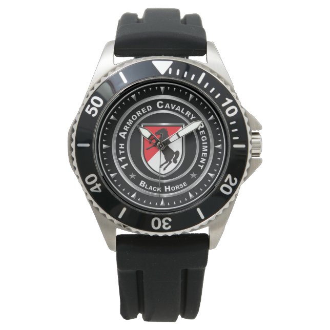 Reloj De Pulsera 11º Regimiento de Caballería Blindada (Anverso)