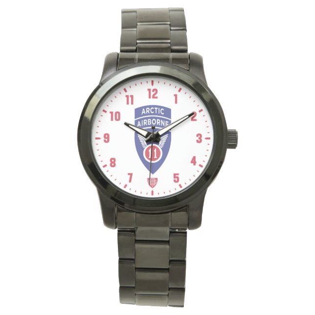 Reloj De Pulsera 11th Airborne Division Arctic Angels Veteran (Anverso)