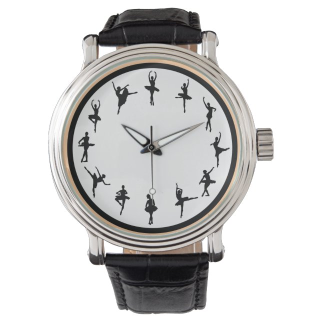 Reloj De Pulsera 12 Ballet Silhouettes (Anverso)
