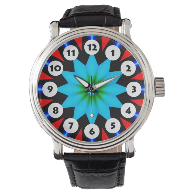 Reloj De Pulsera 12 puntos - Mandala colorida 01 (Anverso)