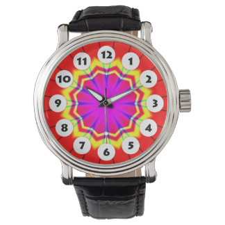 Reloj De Pulsera 12 puntos - Mandala colorida 034