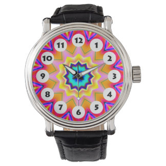 Reloj De Pulsera 12 puntos - Mandala colorida 038
