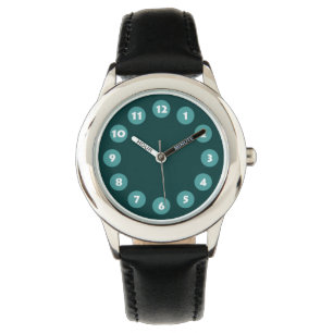 Reloj De Pulsera 12 puntos - verde Verde azulado y oscuro