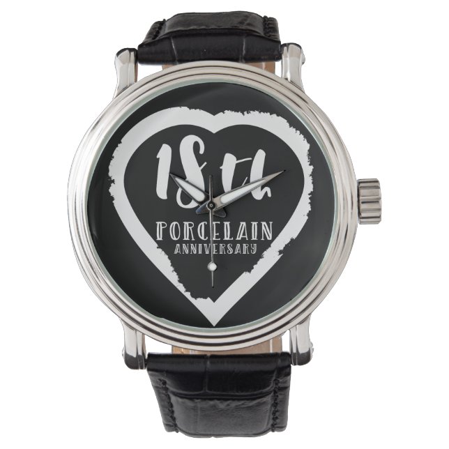 Reloj De Pulsera 18.º Boda de porcelana tradicional (Anverso)