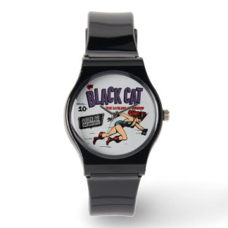 Reloj De Pulsera 1940's Black Cat Comic Watch