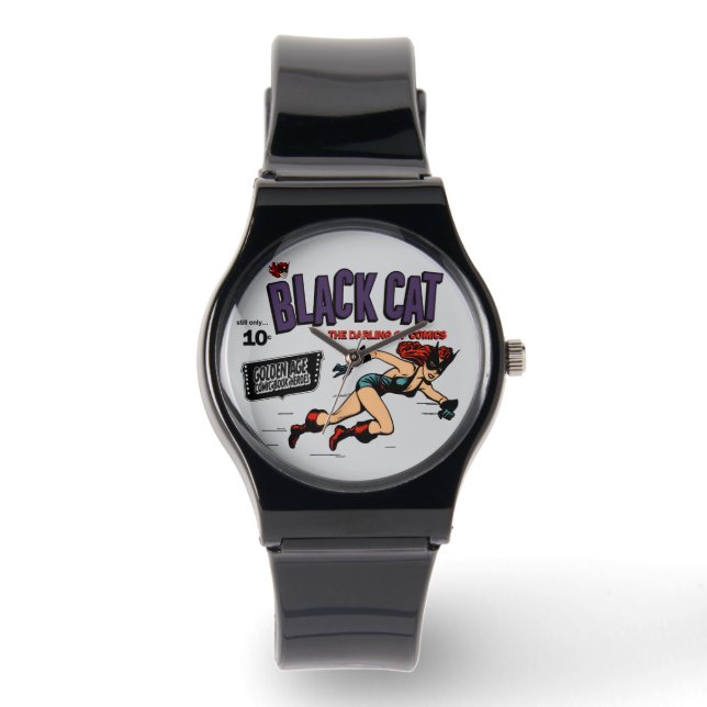 Reloj De Pulsera 1940's Black Cat Comic Watch (Anverso)