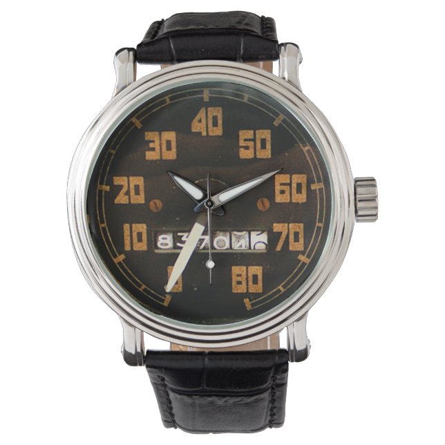 Reloj De Pulsera 1950s Classic Pickup Truck Speedometer (Anverso)