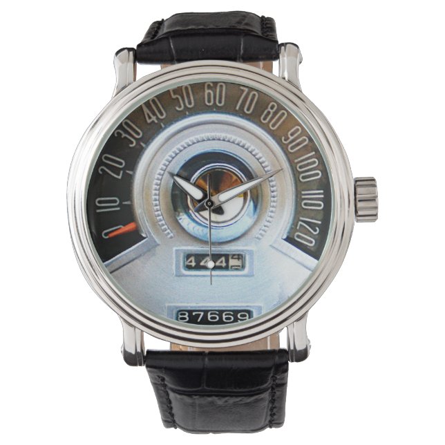 Reloj De Pulsera 1955 Classic Car Speedometer (Anverso)
