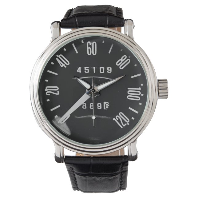 Reloj De Pulsera 1960 Classic Luxury Car Speedometer (Anverso)