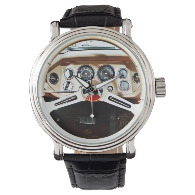 Reloj De Pulsera 1963 Studebaker Avanti R2 Steering Wheel (Anverso)