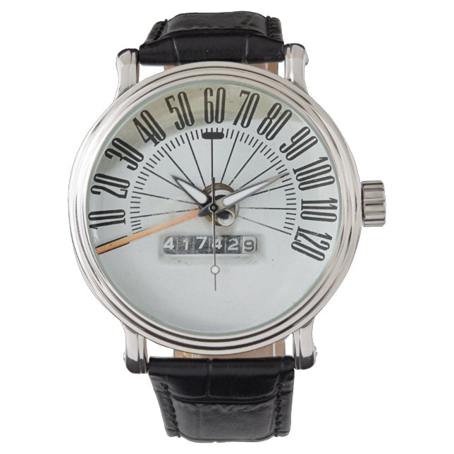 Reloj De Pulsera 1964 Classic Car Speedometer (Anverso)