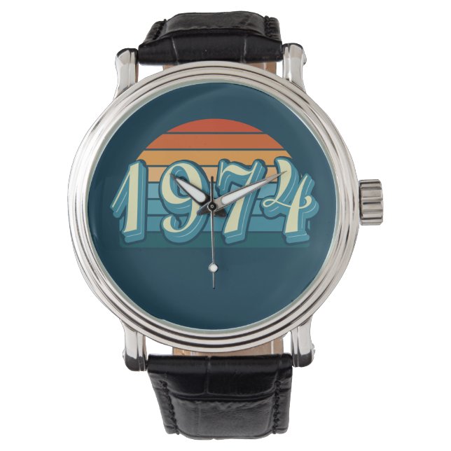Reloj De Pulsera 1974 Vintage 50 cumpleaños (Anverso)
