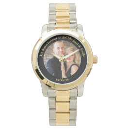 Reloj De Pulsera 1.ᵉʳ Boda Aniversario único personalizado inusual