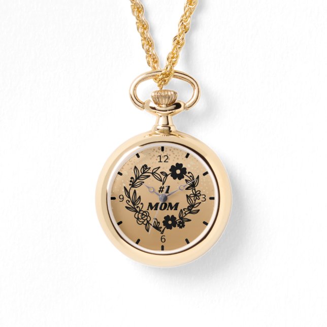 Reloj De Pulsera #1 MOM Gold Speckke (Anverso)