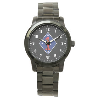 Reloj De Pulsera 1st Marine Division Veteran BD Stainless Steel
