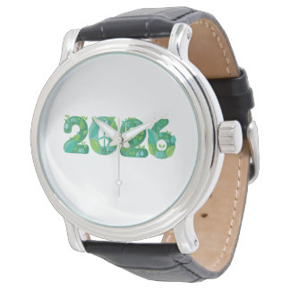 Reloj De Pulsera 2026 Eco Green Energy Concept