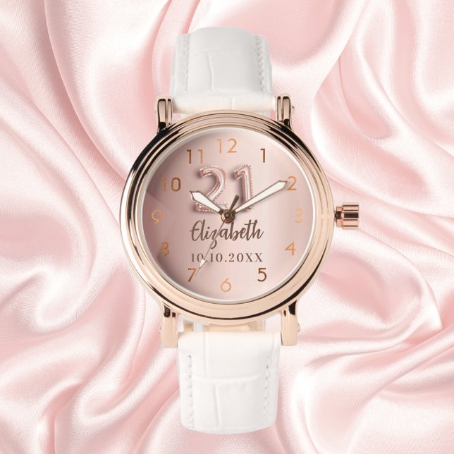 Reloj De Pulsera 21.ª rosa de oro (Subido por el creador)