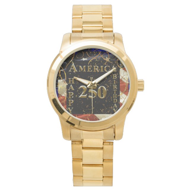 Reloj De Pulsera ¡250 cumpleaños felices América! (Anverso)