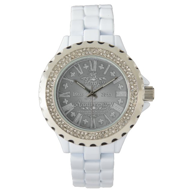 Reloj De Pulsera 25.º Aniversario boda (Anverso)
