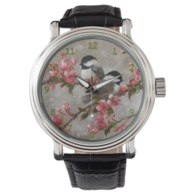 Reloj De Pulsera 2 Bellas Aves de Canción (Anverso)