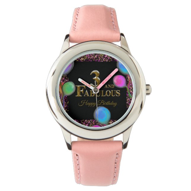 Reloj De Pulsera 3º Cumpleaños  (Anverso)