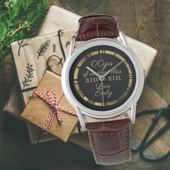 Reloj De Pulsera 30.º 35.º 40.º Aniversario Boda Esposo 2 (Subido por el creador)