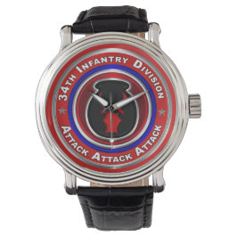 Reloj De Pulsera 34.ª División de Infantería Keepsake