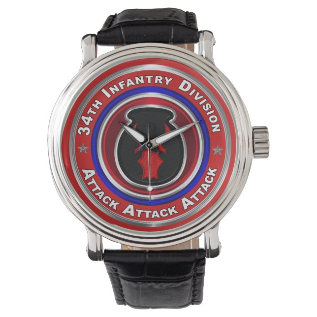 Reloj De Pulsera 34.ª División de Infantería Keepsake (Anverso)