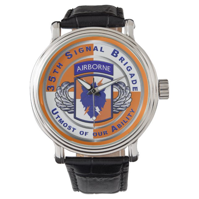 Reloj De Pulsera 35th Signal Brigade-Airborne  (Anverso)