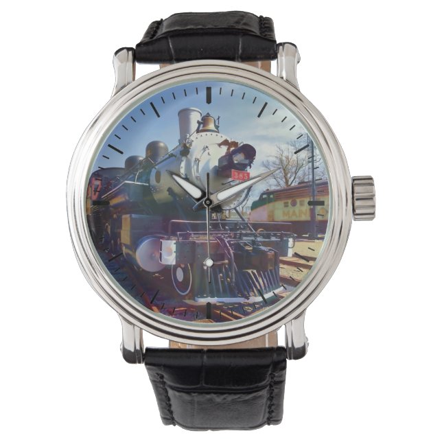 Reloj De Pulsera 385 Locomotora de vapor (Anverso)
