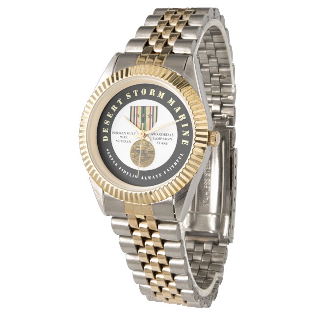 Reloj De Pulsera 3 ESTRELLAS DE CAMPAÑA FUERTE Tormenta marina SEMP (Angular)