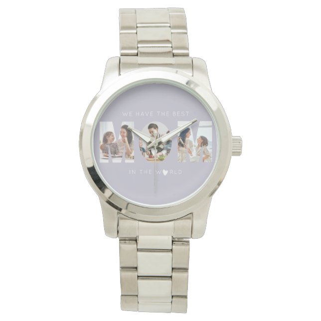 Reloj De Pulsera 3 mamá de collage de fotos (Anverso)