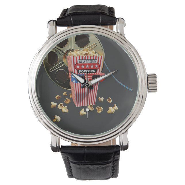 Reloj De Pulsera 3D Movie Real and Buttered Palomita (Anverso)