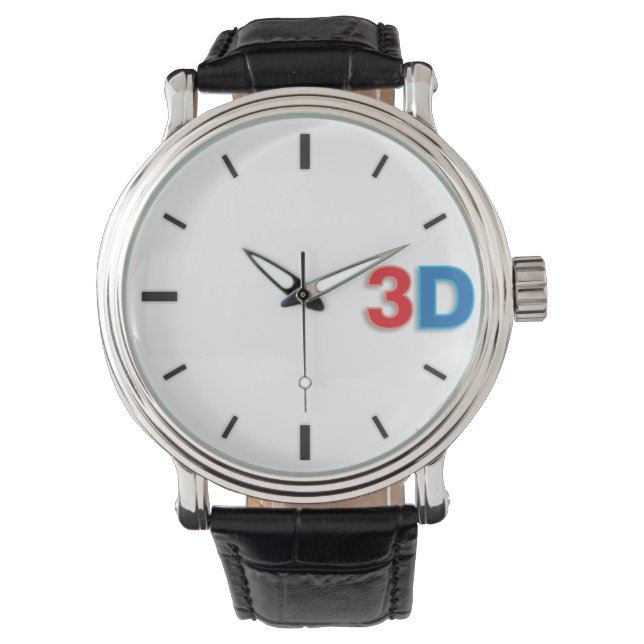 Reloj De Pulsera 3D O'Clock 2-RdBl. (Anverso)