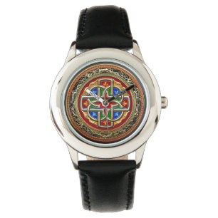 Reloj De Pulsera [400] Cruz Celta [Oro+Esmalte]