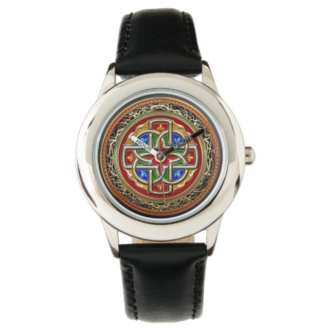 Reloj De Pulsera [400] Cruz Celta [Oro+Esmalte] (Anverso)