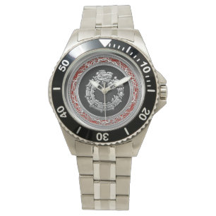 Reloj De Pulsera [400] Dios Quetzalcoatl [plata] de la serpiente