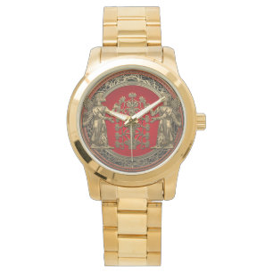 Reloj De Pulsera [400] Dos Ninurtas de oro con árbol de la vida