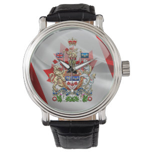 Reloj De Pulsera [400] Escudo de armas de Canadá [3D]