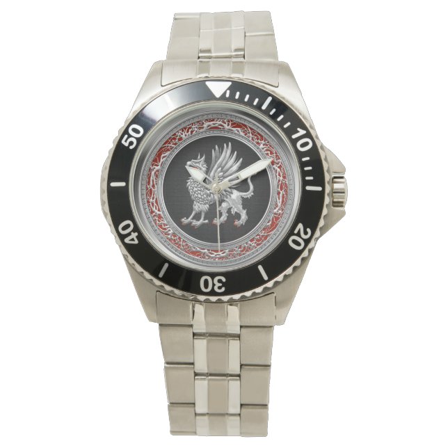 Reloj De Pulsera [400] Griffin de plata sagrada (Anverso)
