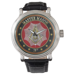 Reloj De Pulsera [400] Master Mason - 3er grado Square & Compass