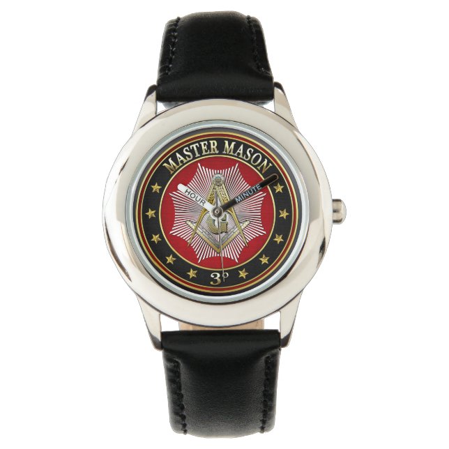 Reloj De Pulsera [400] Master Mason - 3er grado Square & Compass (Anverso)