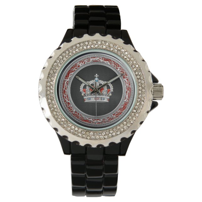 Reloj De Pulsera [400] Príncipe-Princesa Rey-Reina Corona [Plata] (Anverso)