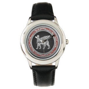 Reloj De Pulsera [400] Toro alado babilónico [Plata] [3D]