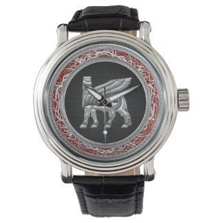 Reloj De Pulsera [400] Toro alado babilónico [Plata] [3D]