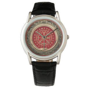 Reloj De Pulsera [400] Vegvisir - Viking Gold Magic Runic Compass