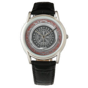 Reloj De Pulsera [400] Vegvisir - Viking Silver Magic Runic Compass